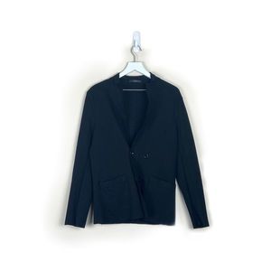 Zara | Black T-Shirt Button-Down Blazer Cardigan